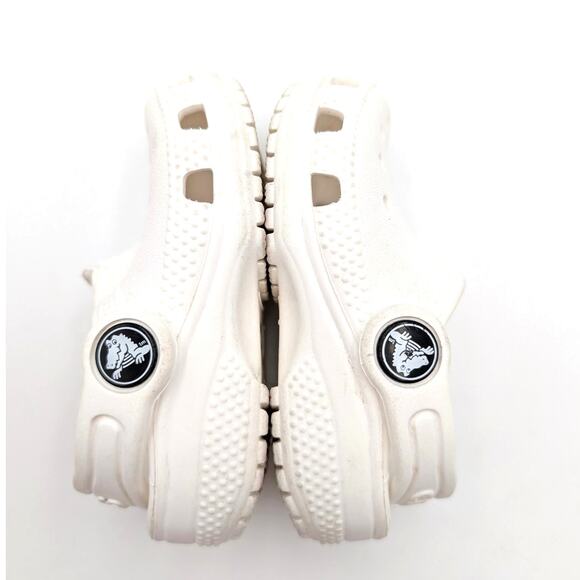 Crocs Baya Unisex Kids Slip-On Clogs Slippers Lightweight White Size US5C - Picture 8 of 9